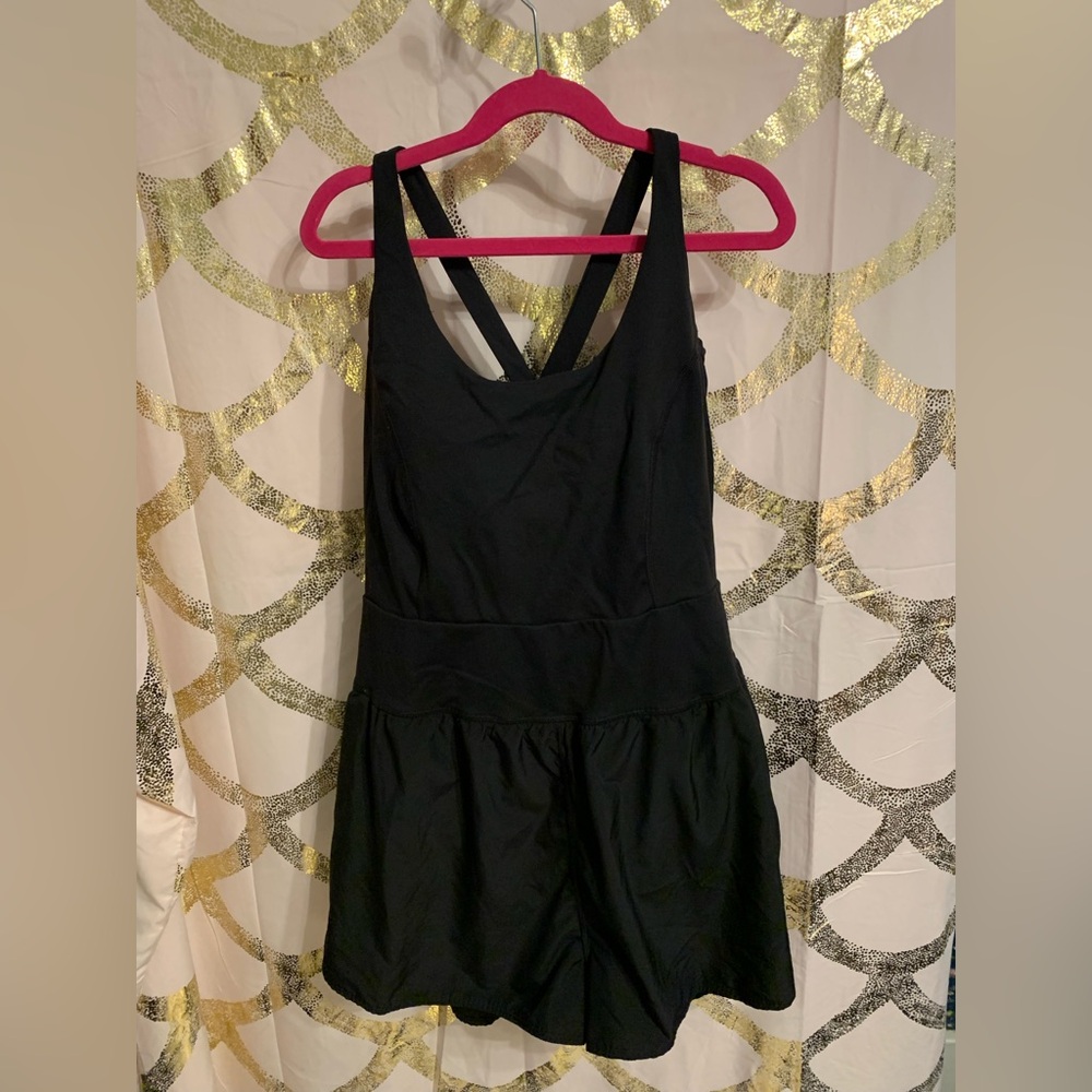Avia Black Nylon-Spandex Top